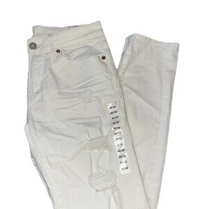 American Eagle Next Level AirFlex Skinny Distressed White Mens Size 30/32